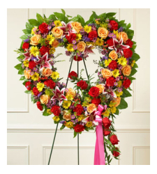 Send Ravishing Heart Wreath To Cebu