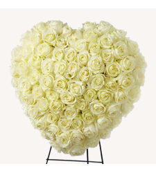 Send Heavenly Roses Heart Wreath To Cebu