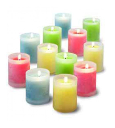 12 pcs Wonderful Candles with Glass Holder!