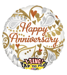 happy anniversary mylar balloon 1pc. to cebu