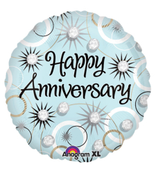 1pc. colorful anniversary mylar balloon to cebu