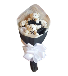 send 4 mini size teddy bear bouquet to cebu