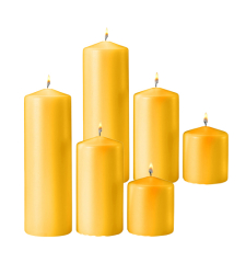 ​6 pcs yellow candles to Cebu City