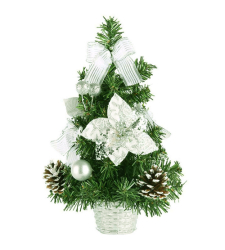 send 30cm silver color mini christmas tree to cebu