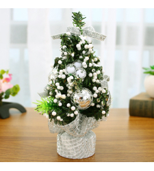 send 20cm silver mini decorated christmas tree to cebu