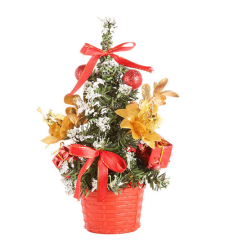 send 1 feet red christmas mini-tree to cebu