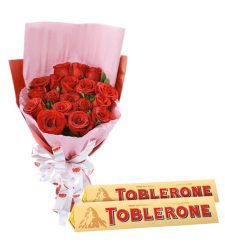 send 12 red roses with toblerone chocolate to cebu