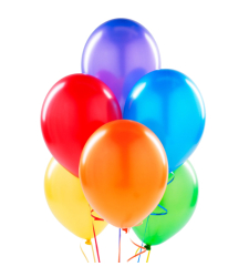 6 Pcs. Colorful Latex Balloon