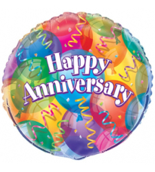 Single Anniversary Mylar Balloon