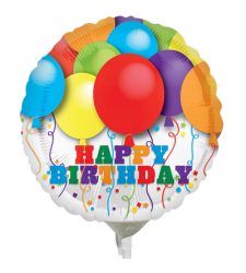 1 pc. Birthday Round Mylar Balloon