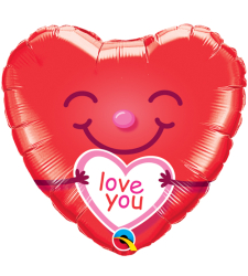 Single Pc. I Love You Mylar Balloon