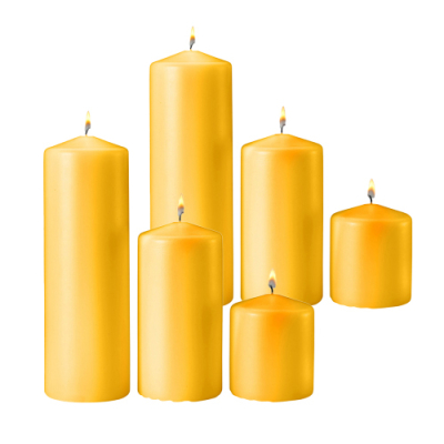 ​6 pcs yellow candles to Cebu City