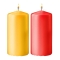 2pcs Colorful Medium Size Candles Cebu City